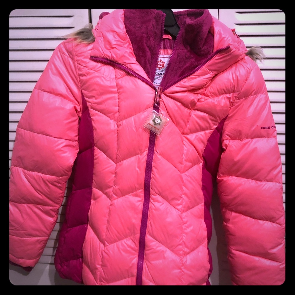 Free Country kids sz16 (like adult Small)Pink coat